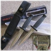 Double Edge Blade Set with Tactical Sheath