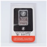 Vintage Engelhard Platinum Bar with Certification Card