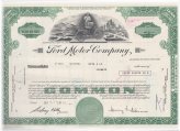 Vintage Ford Motor Company Stock Certificate