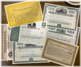 Assorted Stock Share Certificates Collection