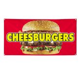 Cheeseburgers Cafe Vinyl Banner Collection