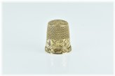 Victorian Engraved Gold Thimble