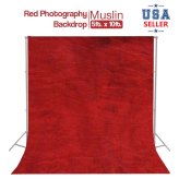 Signal Red Hand Dyed Backdrop