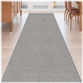 Shadow Step" Runner Rug - Customizable, Non-Slip, Solid Gray Design for Hallways and Stairs