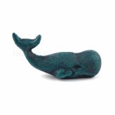 Teal Cast Iron Whale Paperweight