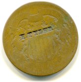 Tyler's Bold Stamped Two-Cent Coins