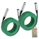 ToadLink XLR Cables - 50ft Professional Microphone Cord Set (2 Pack)