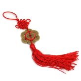 Red Prosperity Tassel with Feng Shui Coins