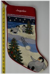 Winter Wonderland Needlepoint Stocking