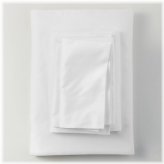 Supima Sateen White Sheet Set