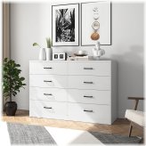 Modern Fabric Drawer Storage Dresser