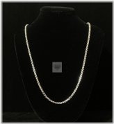 Radiant Round Chain Necklace - Italian Crafted 925 Sterling Silver