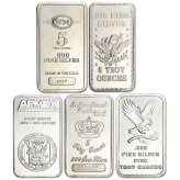 Pure Silver Reserve: 5 oz Secondary Market Bars and Rounds