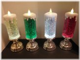 Glittering Pedestal Candle by Valerie