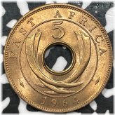 East African 5 Cents - 1964 High Grade