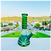 Emerald Oasis Glass Hookah