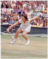 Glossy Print of Billie Jean King - Celebrating the Legacy of a U.S. Tennis Champion