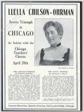 Vintage Opera Singing Tour Print Ad