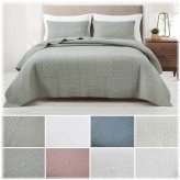 Embroidered Cotton Bedspread Set by Chezmoi Collection