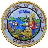 Golden California Seal Iron-On Patch