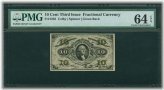 1864-69 10 Cents Fractional Currency FR-1255 Certified PMG 'Choice-64-EPQ