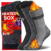 Winter-Ready Heavy-Duty Cotton Crew Socks for Men