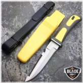 Sunburst Drop Point Dive Knife with Leg Strap Sheath