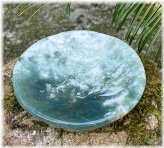 Earthly Essence Moss Agate Offering Plate
