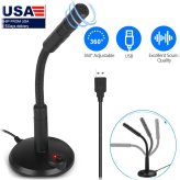 Desktop Pro Mic: USB Condenser Recording Microphone with Stand