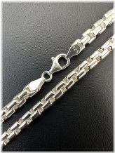 Silver Rolo Link Chain Necklace and Bracelet