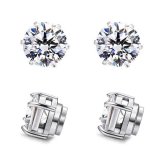 Magnetic CZ Clip-On Earrings for Men