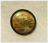 Meiji Era Satsuma Ceramic Pagoda Buttons