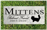 Feline Remembrance Stone - Personalized Outdoor Memorial for Your Beloved Cat