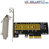 NVMe SSD Adapter with Brackets for M.2 Drives