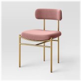 Blush Velvet Orion Luxe Dining Chair