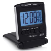 Portable Digital Travel Alarm Clock by Westclox