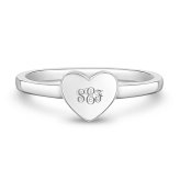 Tiny Hearts Silver Ring