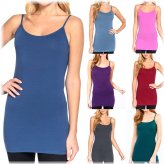 Cotton Stretch Long Camisole
