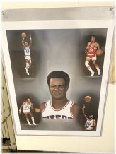 Vintage Hal Greer Philadelphia 76ers Canvas Print by Trumaric