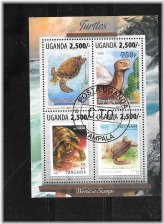 Uganda's Majestic Turtle Stamp