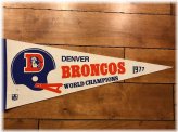 Broncos Phantom Super Bowl XII Champions Full Size Pennant