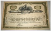 International Combustion Engineering Corporation 1933 Stock Certificate