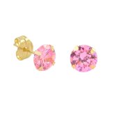 Golden Blush Stud Earrings