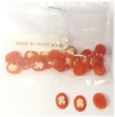 Vintage Carnelian Frog Resin Cameos