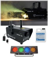 Party Pro Lighting Set with Fog Machine and Colorful LED Lights