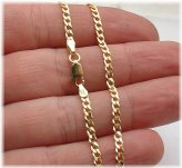 Golden Curb Chain Ankle Bracelet