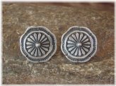 Southwestern Heritage Silver Concho Earrings