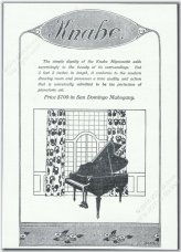 Vintage Knabe Mahogany Grand Piano Trade Print Ad