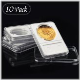 Silver Eagle Coin Storage Display - Set of 10 Holders (40mm)