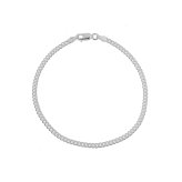 Silver Curb Chain Anklet